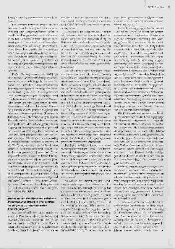 Vorschauseite 3: Beikostempfehlungen und Wirtschaftsinteressen
