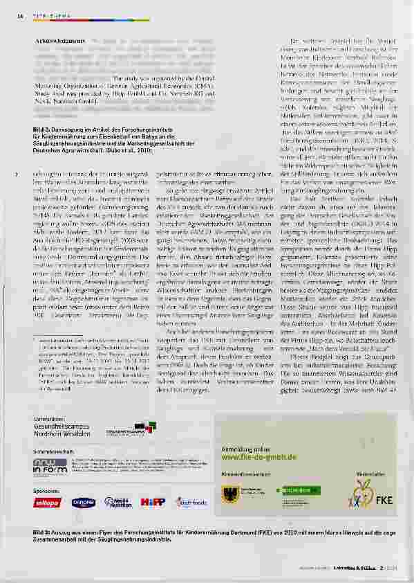 Vorschauseite 4: Beikostempfehlungen und Wirtschaftsinteressen