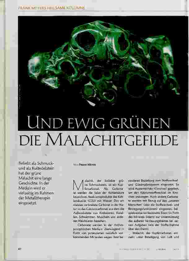 Vorschauseite 1: Und ewig grünen die Malachitgefilde