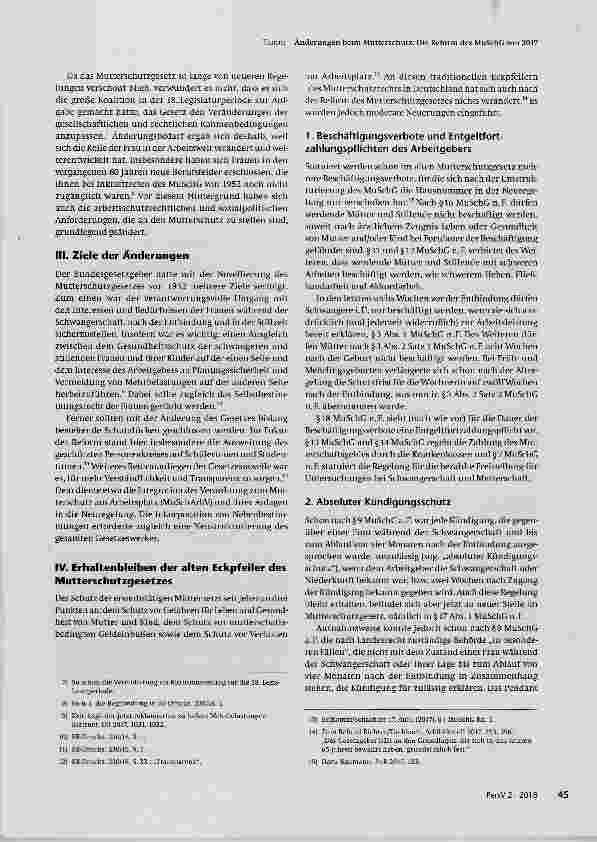 Vorschauseite 2: Änderungen beim Mutterschutz: Die Reform des MuSchG von 2017
