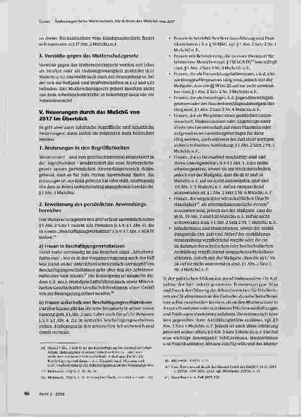Vorschauseite 3: Änderungen beim Mutterschutz: Die Reform des MuSchG von 2017