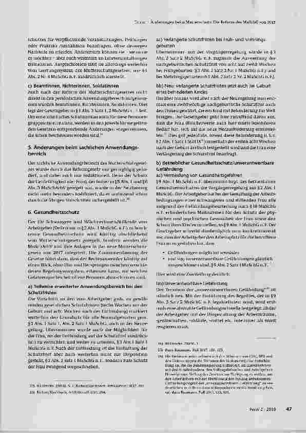 Vorschauseite 4: Änderungen beim Mutterschutz: Die Reform des MuSchG von 2017