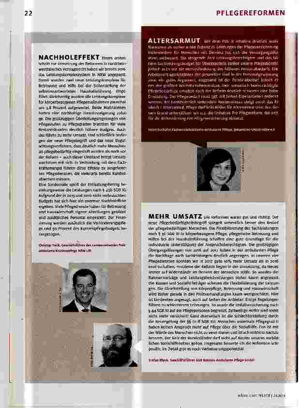 Vorschauseite 3: Pflegestärkung?