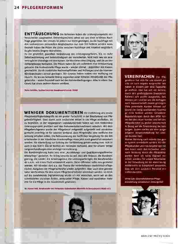 Vorschauseite 5: Pflegestärkung?