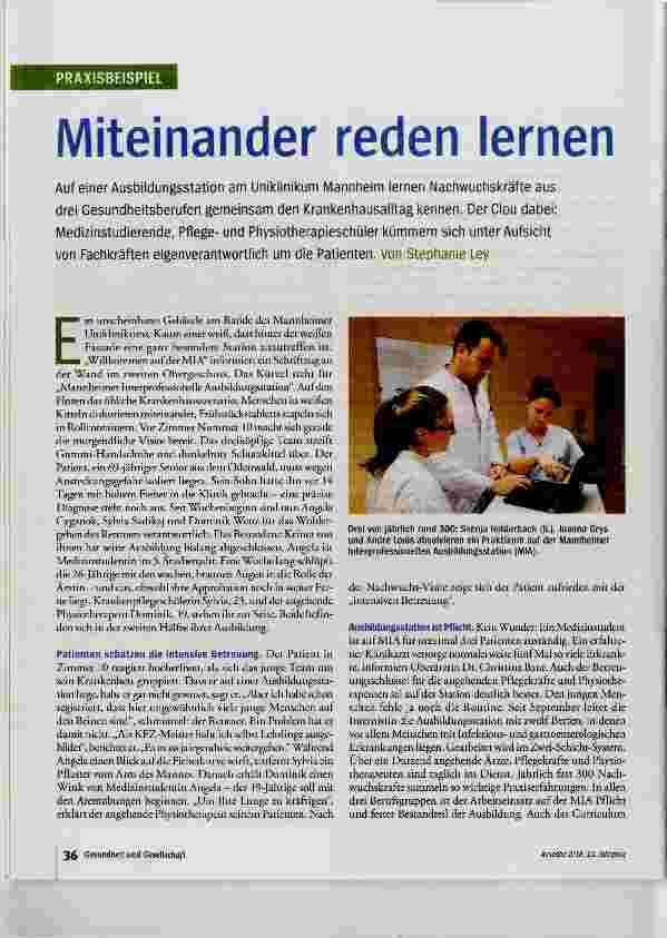 Vorschauseite 1: Miteinander reden lernen