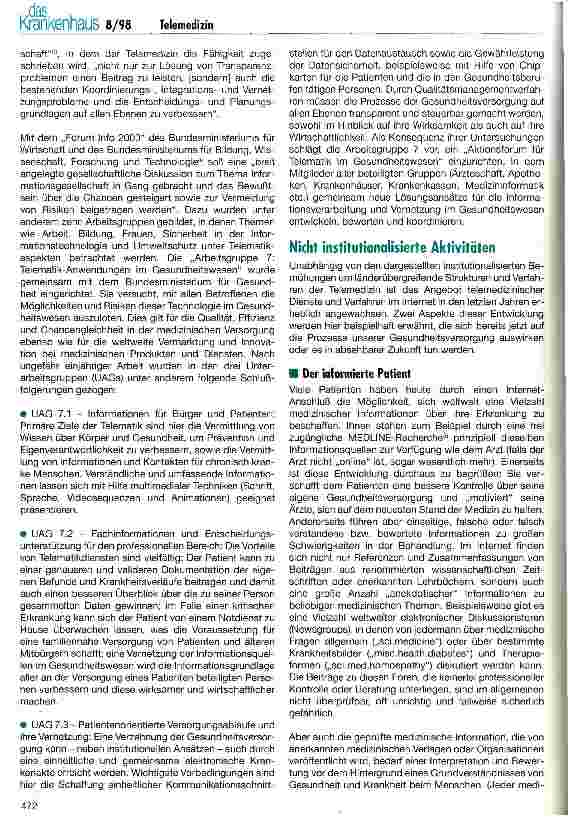 Vorschauseite 4: Internationale Förderung und Trends in der Telemedizin