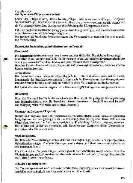 Vorschauseite 2: Innerbetriebliche Schulung für das Pflegepersonal III. Teil