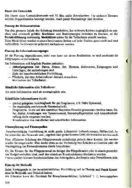 Vorschauseite 3: Innerbetriebliche Schulung für das Pflegepersonal III. Teil