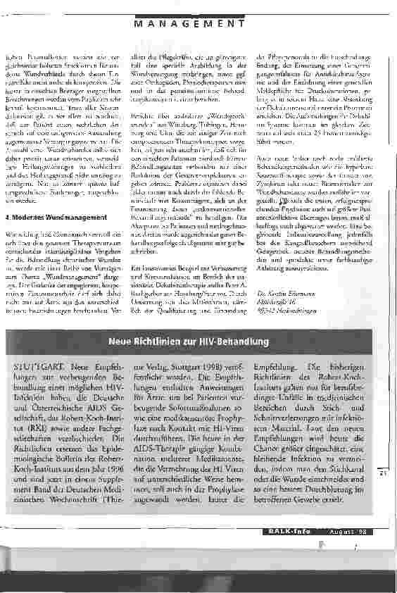 Vorschauseite 2: Durch modernes Wundmanagement Kosten reduzieren