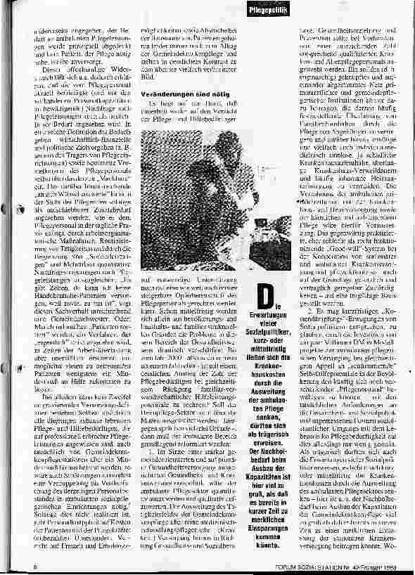 Vorschauseite 3: Ambulante Pflege - am Wachstum führt kein Weg vorbei