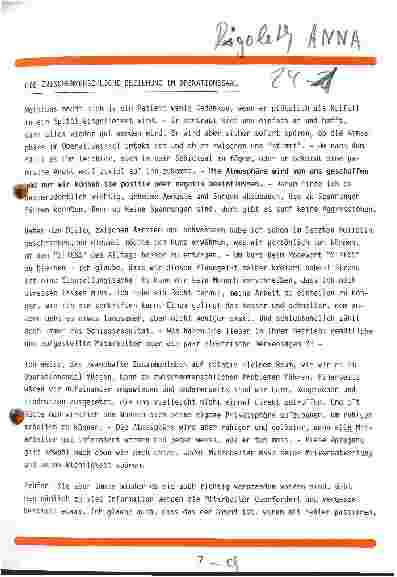Vorschauseite 1: Die zwischenmenschliche Beziehung im Operationssaal
