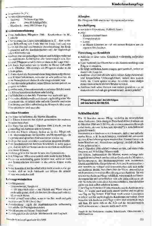 Vorschauseite 2: Pflege eines kindes mit Schoenlein-Henoch-Syndrom