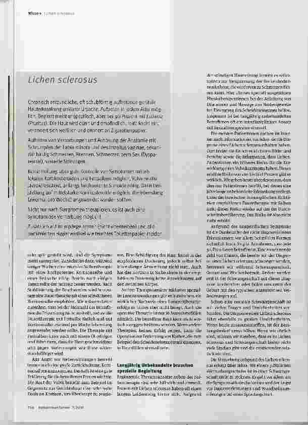 Vorschauseite 3: Oft unerkannt: Lichen sclerosus