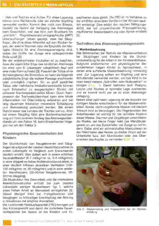 Vorschauseite 2: Management des kindlichen Atemwegs