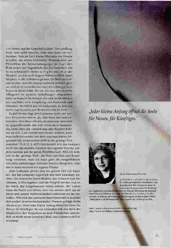 Vorschauseite 3: Loslassen in der Meditation