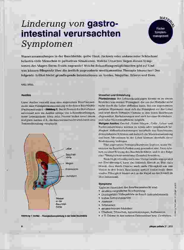 Vorschauseite 1: Linderung von gastrointestinal verursachten Symptomen