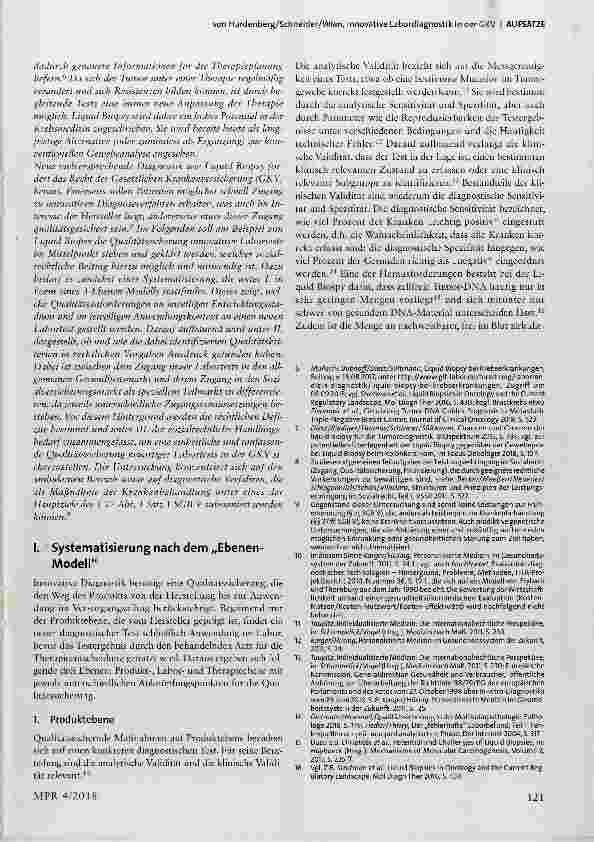 Vorschauseite 2: Innovative Labordiagnostik in der GKV: Sozialrechtliche Qualitätssicherung am Beispiel der Liquid Biopsy