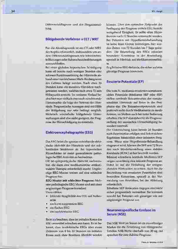 Vorschauseite 2: Encéphalopathie nach Hypoxie