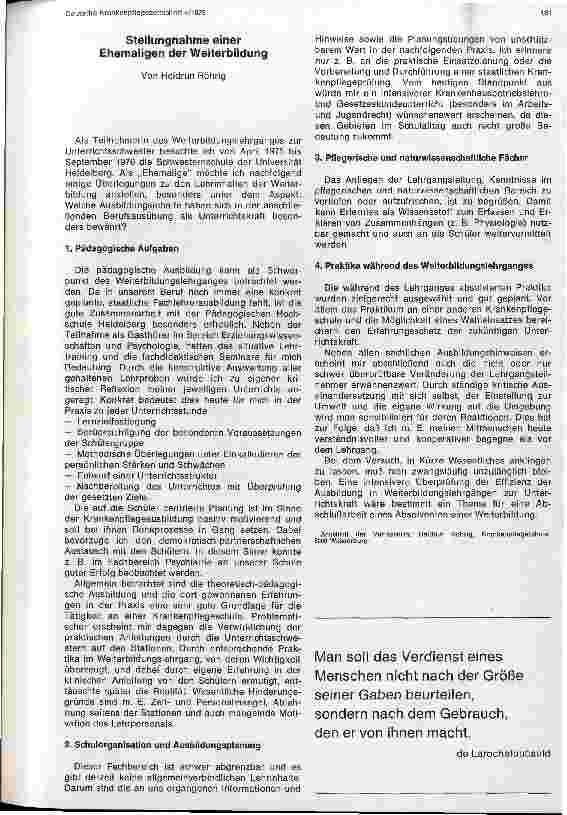 Vorschauseite 3: Welche Ausbildungsinhalte haben sich in der beruflichen Praxis bewährt welche nicht