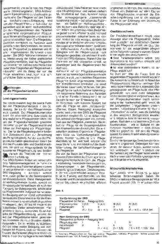 Vorschauseite 3: Fallpauschalen Auswirkungen auf die Pflege