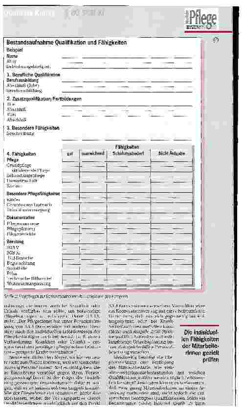 Vorschauseite 3: Qualität als Baustein der Pflegeversicherung Teil 4: Geeingete Pflegekräfte