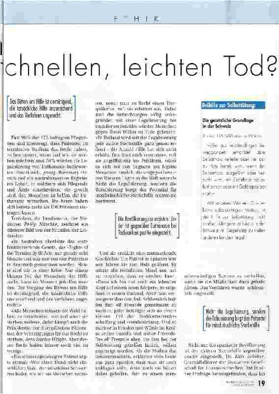Vorschauseite 2: Gibt es ein Recht auf einen schnellen, leichten Tod?
