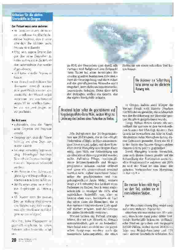 Vorschauseite 3: Gibt es ein Recht auf einen schnellen, leichten Tod?