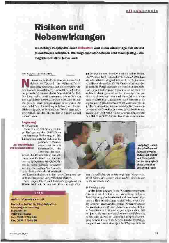 Vorschauseite 1: Risiken und Nebenwirkungen