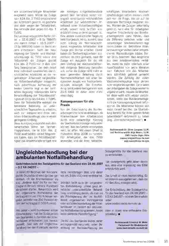 Vorschauseite 2: Kostenträchtige Rechtsfrage