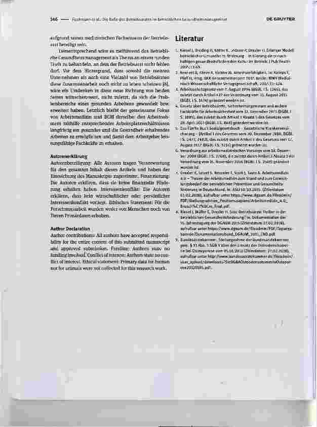 Vorschauseite 3: Prävention in der Arbeitsund Betriebsmedizin Die Rolle des Betriebsarztes im betrieblichen Gesundheitsmanagement