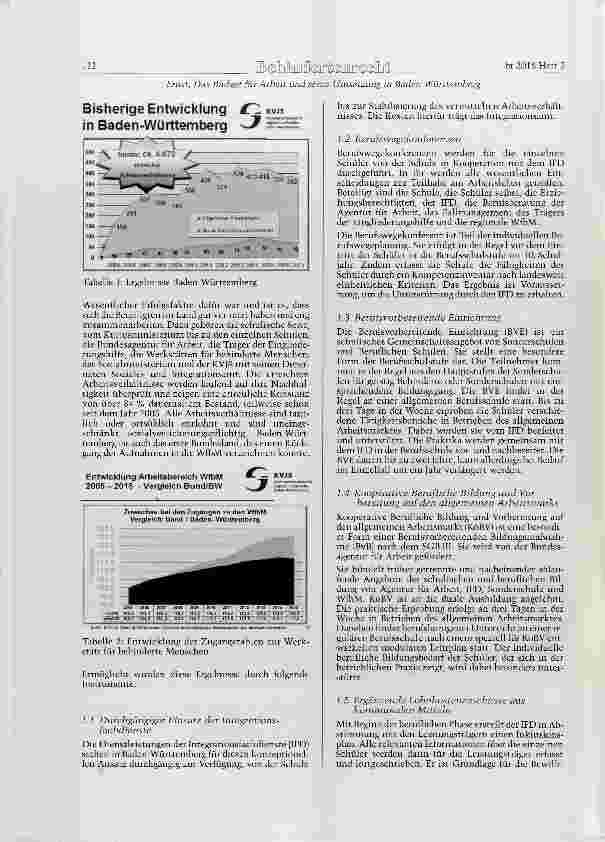 Vorschauseite 4: Das Budget für Arbeit und seine Umsetzung in Baden-Württemberg