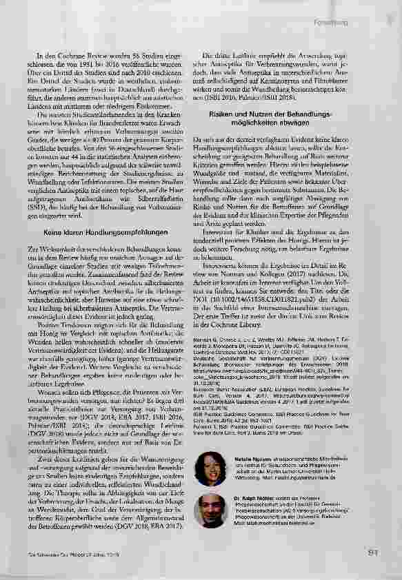 Vorschauseite 2: Was bringen Antiseptika bei Verbrennungen?