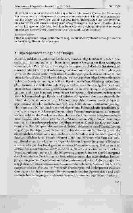Vorschauseite 2: Rolienstrategien pflegerischer Führungskräfte im Umgang mit Spannungserleben und Diskrepanzerfahrungen im Berufsalltag - Ansatzpunkte für eine unterstützende Kompetenzentwicklung