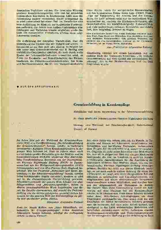 Vorschauseite 1: Grundausbildung in Krankenpflege