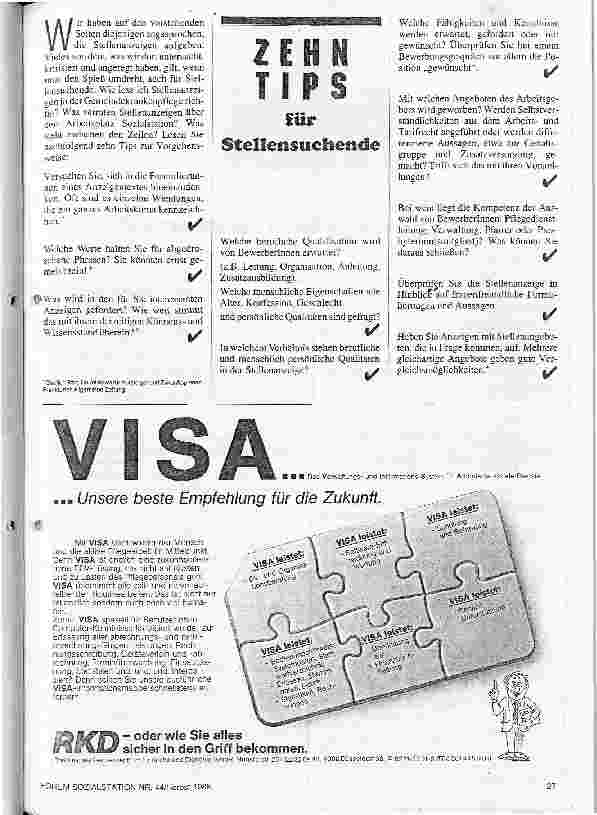 Vorschauseite 2: Vom Umgang mit der Anzeigenabteilung