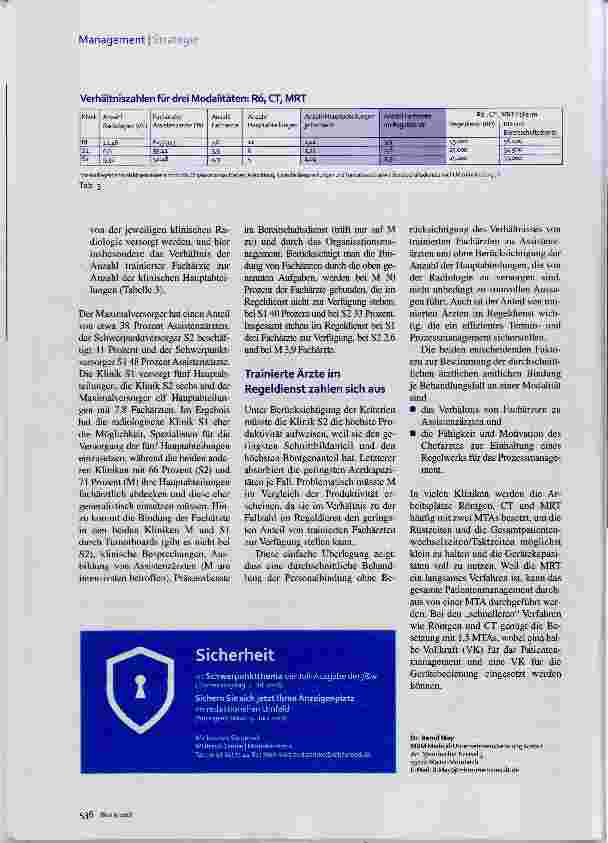 Vorschauseite 5: Serie: Klinische Radiologie Schwierige Vergleiche