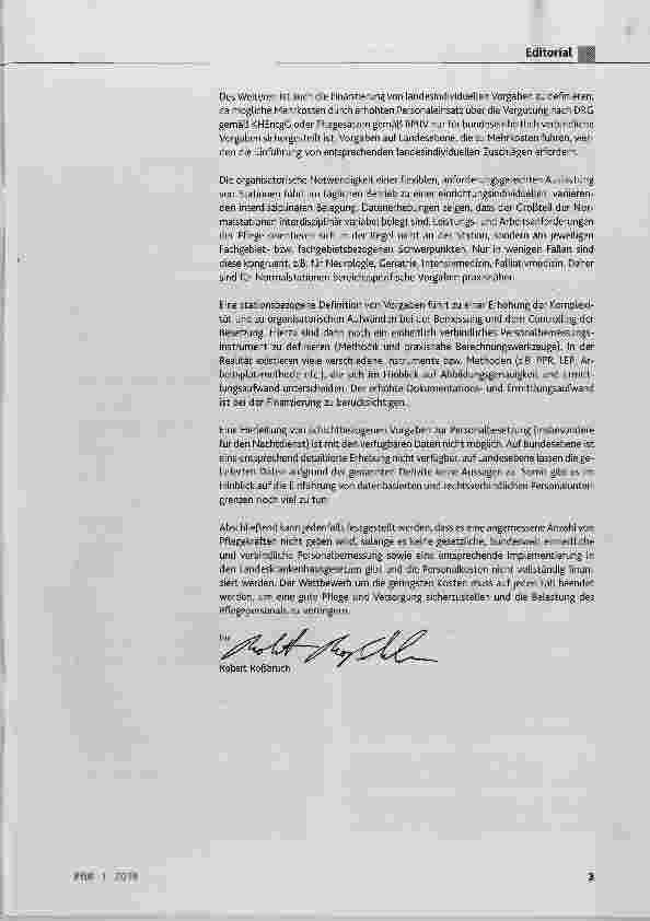 Vorschauseite 3: Einführung von Personaluntergrenzen bei fehlender Datenerhebung und Rechtsverbindlichkeit?