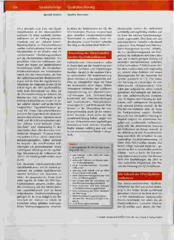 Vorschauseite 3: Intensivmedizinische Qualitätsindikatoren 2017