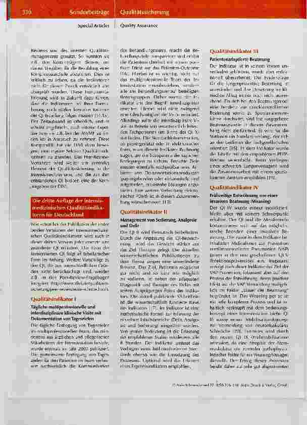 Vorschauseite 4: Intensivmedizinische Qualitätsindikatoren 2017