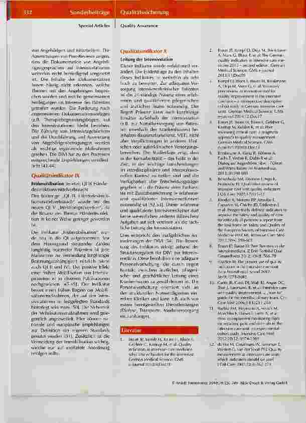 Vorschauseite 6: Intensivmedizinische Qualitätsindikatoren 2017