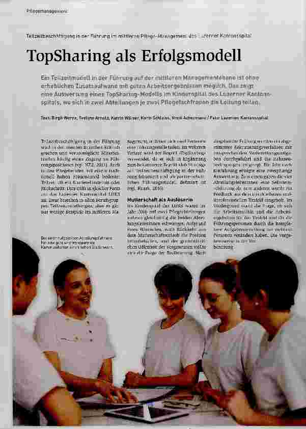 Vorschauseite 1: TopSharing als Erfolgsmodell