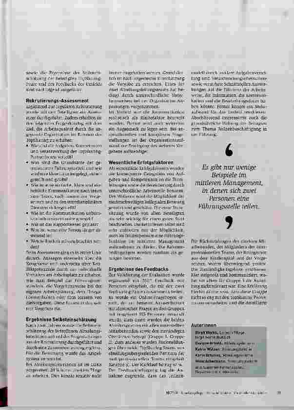 Vorschauseite 2: TopSharing als Erfolgsmodell
