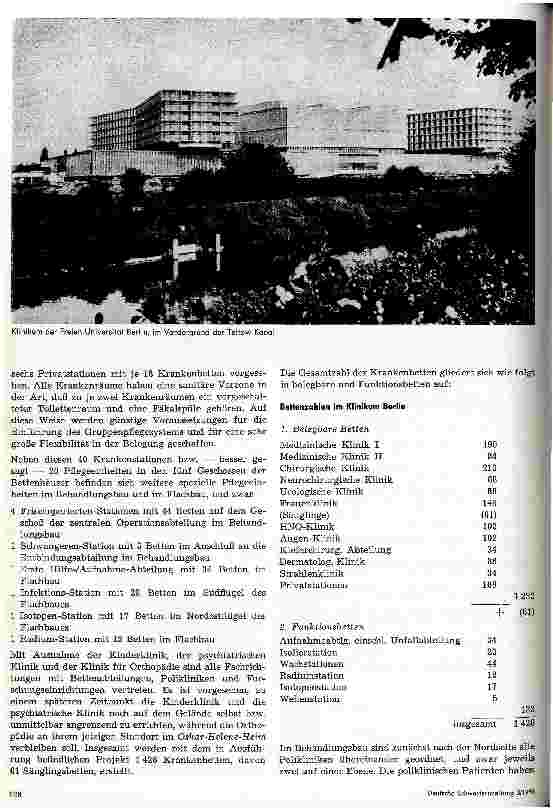 Vorschauseite 2: Das Klinikum der Freien Universität Berlin