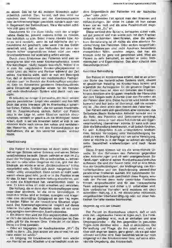 Vorschauseite 2: Krankenpflege aus der Sicht des Patienten