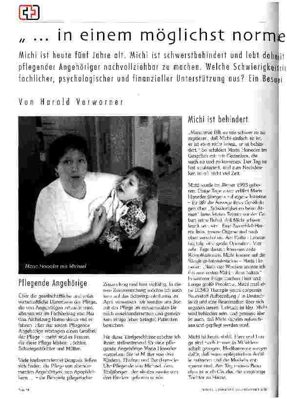 Vorschauseite 1: ... in einem möglichst normalen Umfeld zu leben ..