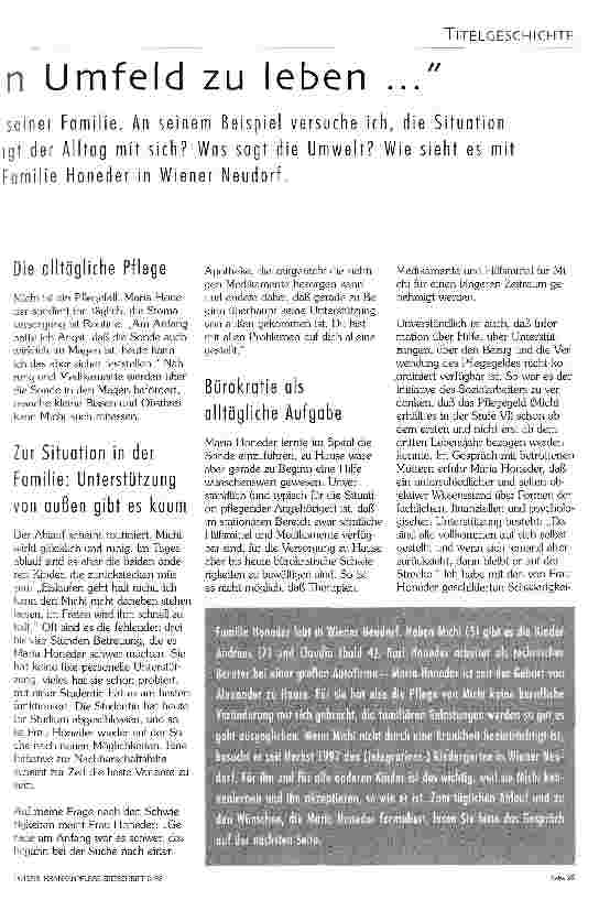 Vorschauseite 2: ... in einem möglichst normalen Umfeld zu leben ..
