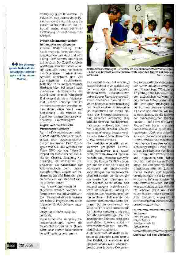 Vorschauseite 6: Webtechnologie als Werkzeug qualitätsorientierten Klinikmanagements Umfassendes Qualitätsmanagement (UQM) mit Hilfe von Internet und Intranet effizient und marktorientiert realisi…