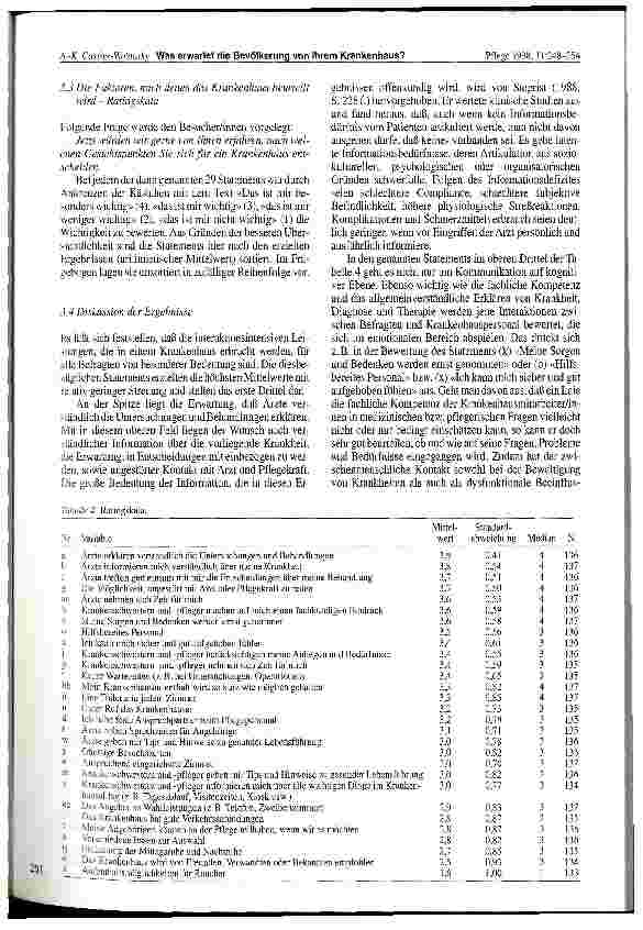 Vorschauseite 4: Was erwartet die Bevölkerung von ihrem Krankenhaus? Besucherbefragung am Tag der offenen Tür in einem KH der Maximalversorgung