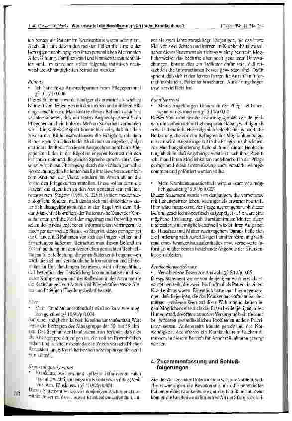 Vorschauseite 6: Was erwartet die Bevölkerung von ihrem Krankenhaus? Besucherbefragung am Tag der offenen Tür in einem KH der Maximalversorgung