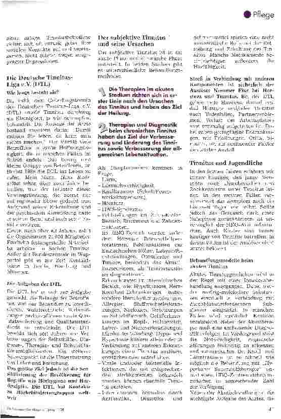 Vorschauseite 2: Tinnitus - Geräusche aus dem Nichts?